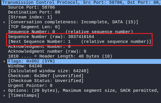 TCP 3-WAY Handshake analysis with Wireshark