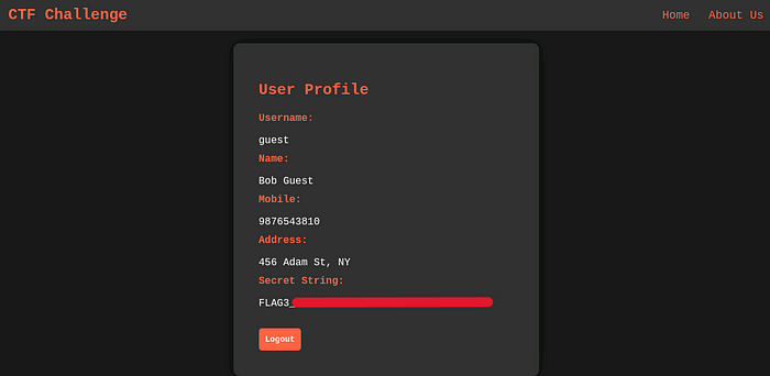 Web Application Penetration Testing CTF 1 — Walkthrough