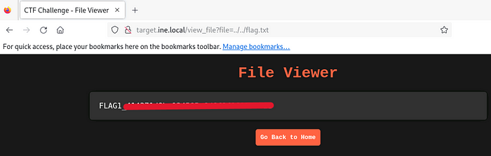 Web Application Penetration Testing CTF 1 — Walkthrough