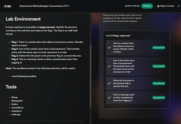 Assessment Methodologies Enumeration CTF 1 — Walkthrough Assessment Methodologies Enumeration CTF 1 — Walkthrough