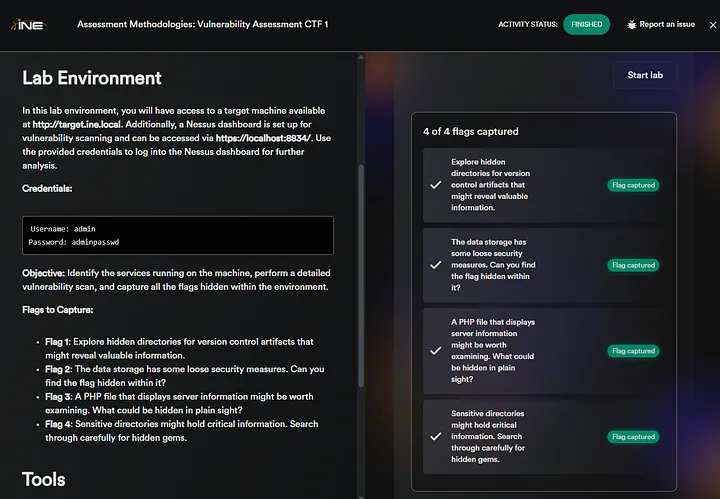 Assessment Methodologies Vulnerability Assessment CTF 1 — Walkthrough Assessment Methodologies: Vulnerability Assessment CTF 1 — Walkthrough