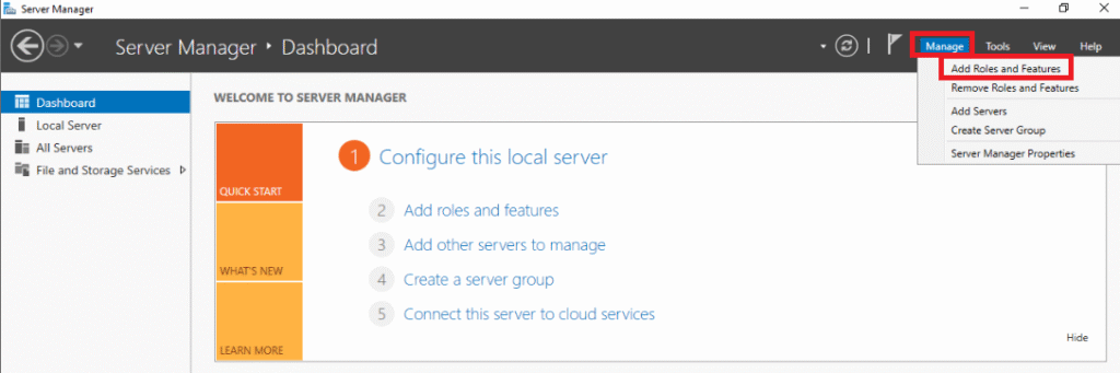 Set up Windows Server 2016 as a Domain Controller (DC)