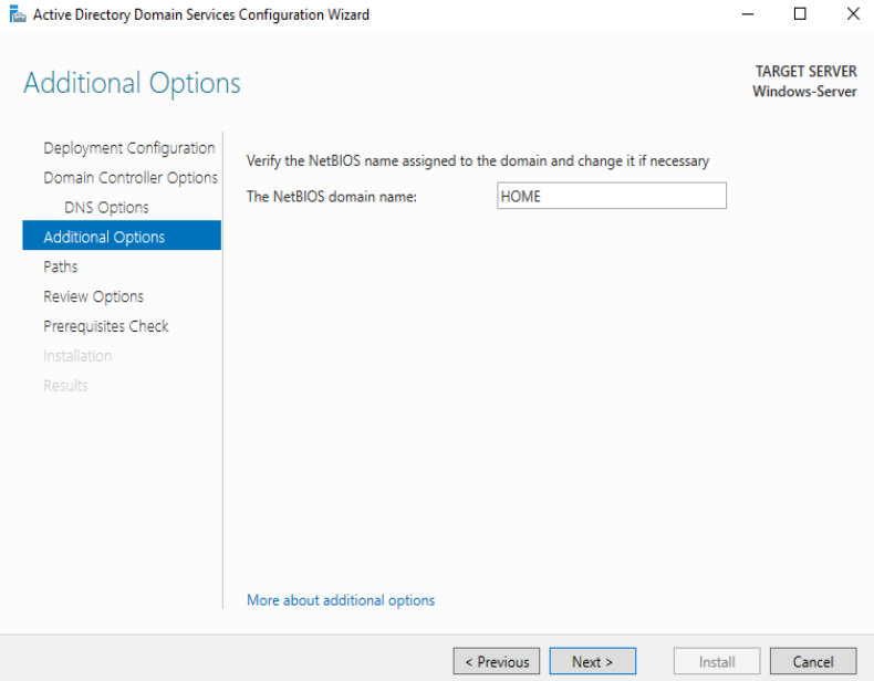 Set up Windows Server 2016 as a Domain Controller (DC)