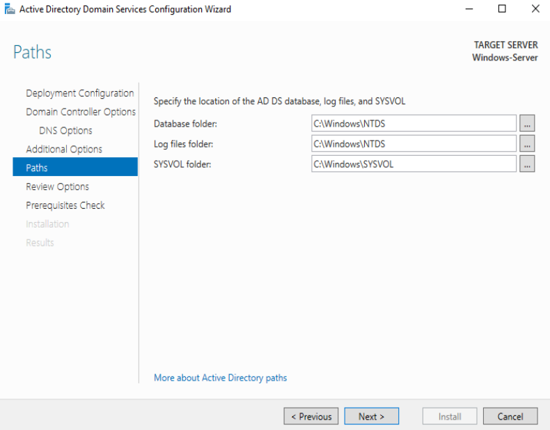 Set up Windows Server 2016 as a Domain Controller (DC)