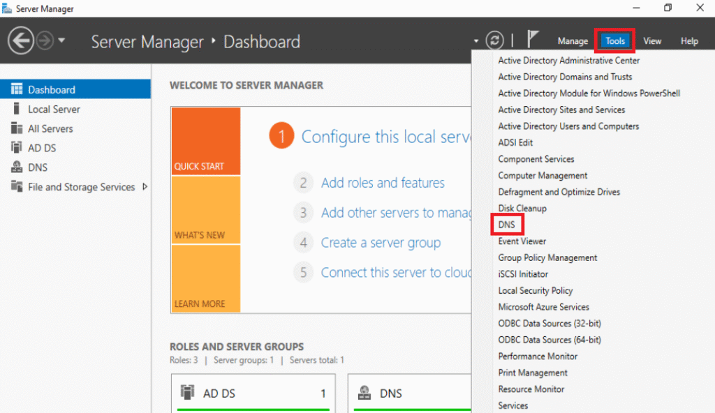 Set up Windows Server 2016 as a Domain Controller (DC)
