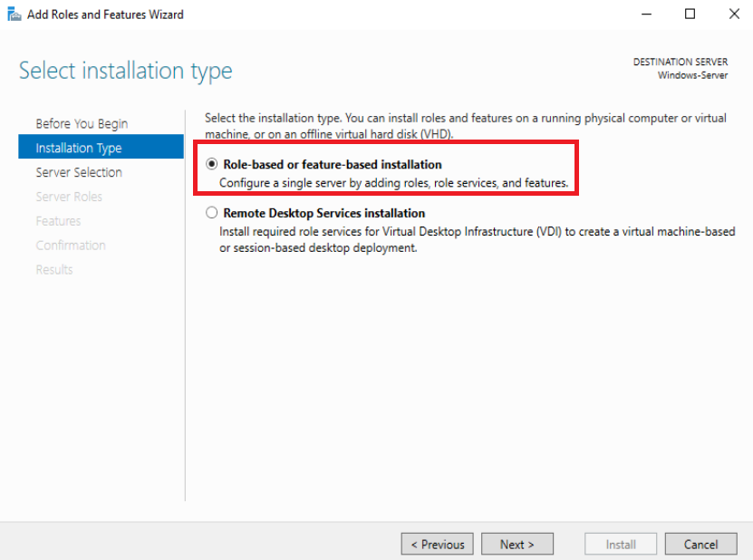 Set up Windows Server 2016 as a Domain Controller (DC)