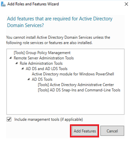 Set up Windows Server 2016 as a Domain Controller (DC)