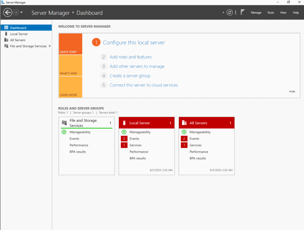 Set up Windows Server 2016 as a Domain Controller (DC)