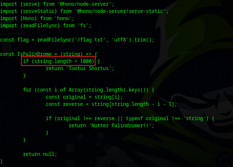 Magical Palindrome HackTheBox Web Challenge Writeup