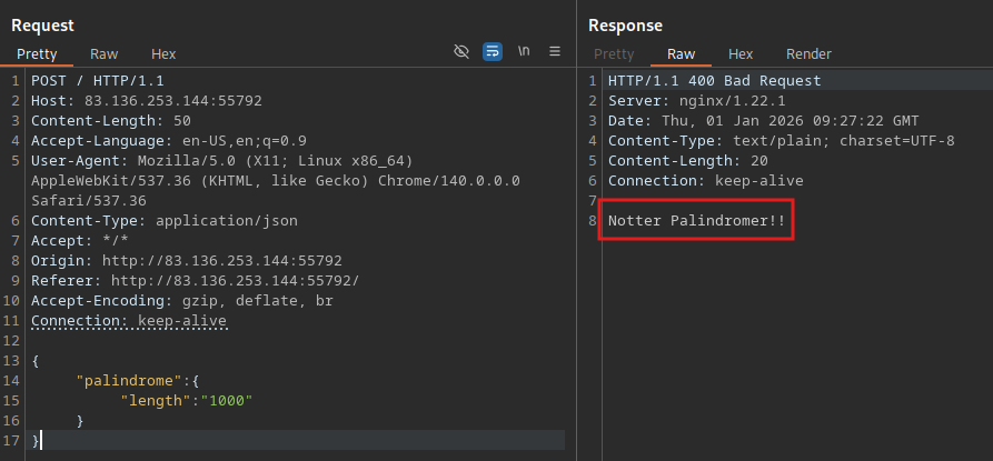 Magical Palindrome HackTheBox Web Challenge Writeup