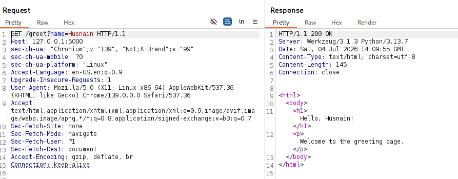 Part 1 - Understanding Routes in Flask & Building Your First XSS-Vulnerable App - 5 Part 1 - Understanding Routes in Flask & Building Your First XSS-Vulnerable App - 5